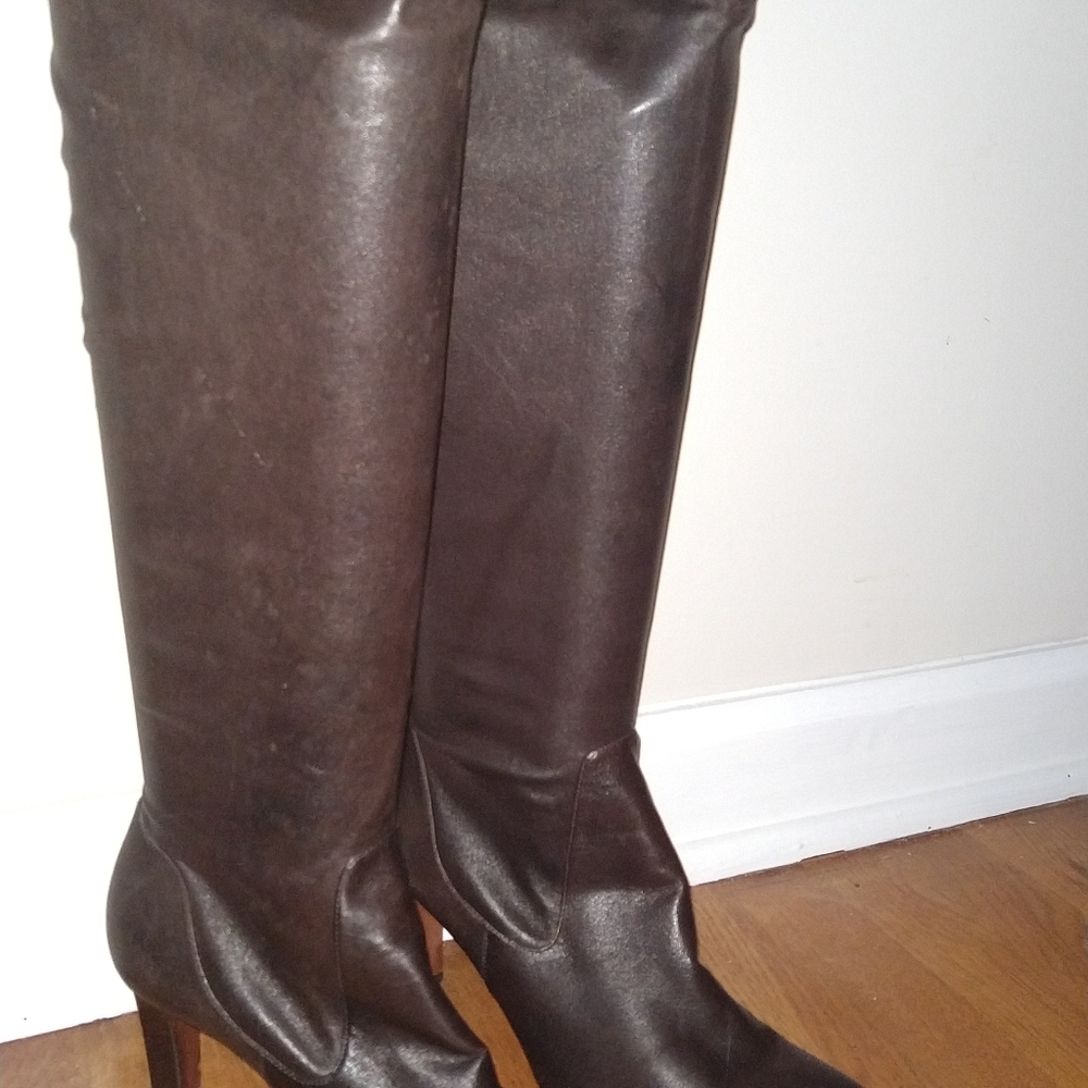 Brown Leather Cole Haan Boots Size 9.5